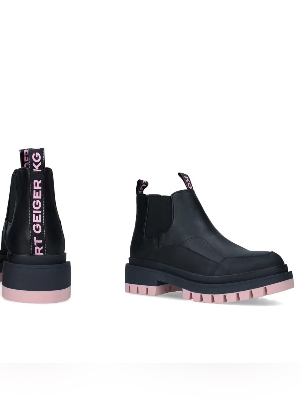 KG KURT GEIGER Tracker vegan leather Chelsea boots